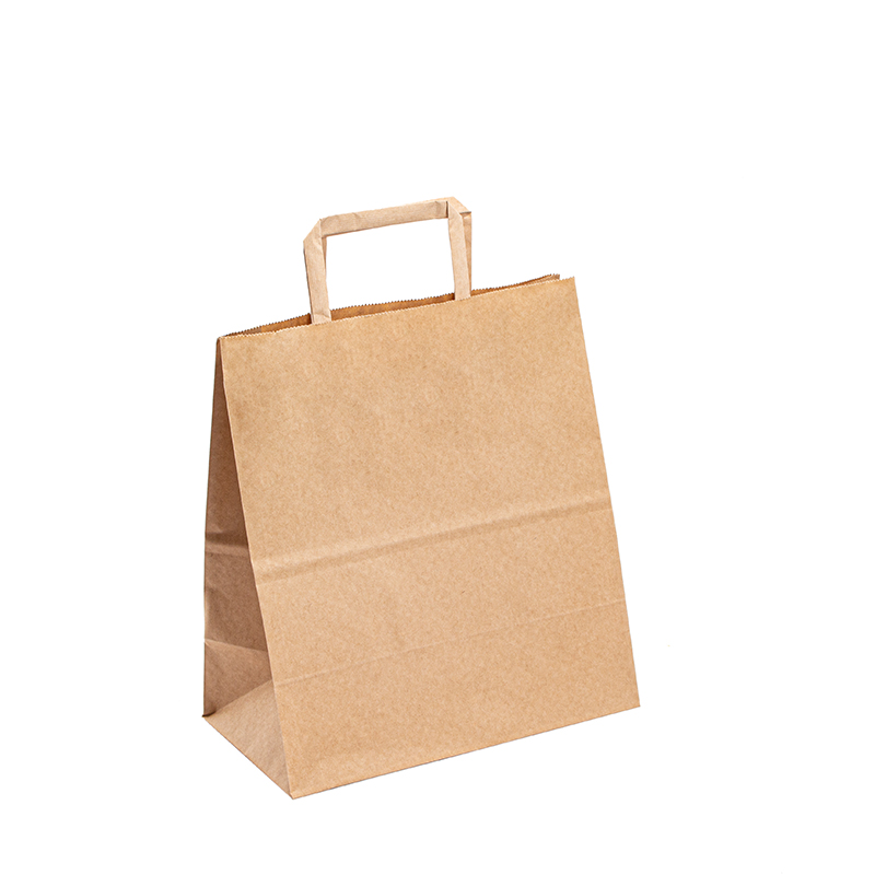 クラフト小売ボルサの豪華なペーパーバッグあなた自身のロゴとハンドル付きのクラフトペーパーバッグ