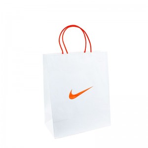 ロゴプリントペーパーフードバッグペーパーバッグパッケージ用のキャンディーカスタムクラフトロゴペーパーバッグ